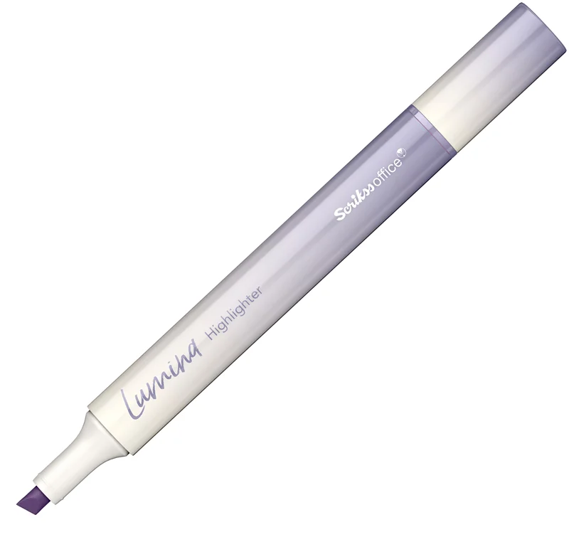 SCRIKSS OFFICE FOSFORLU KALEM LUMINA LILAC COLOUR 2107U 12 Lİ KUTU