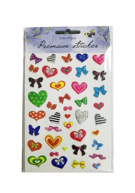 BU-BU PUF PAPYONLU KALP STICKER BUBU-CAS-01-031