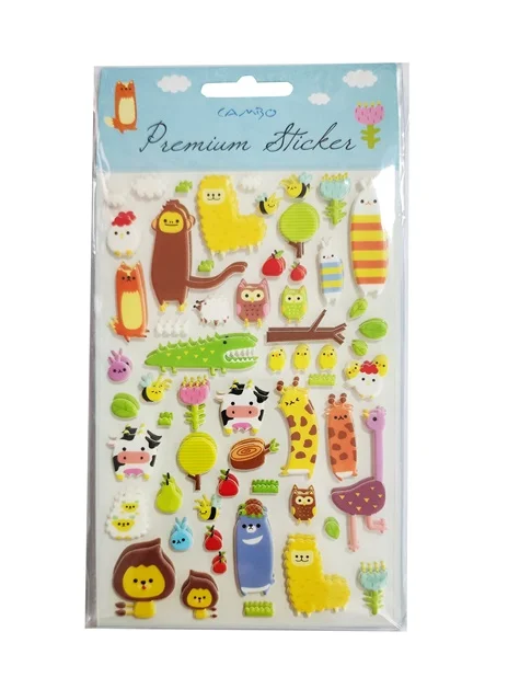 BU-BU PUF VAHŞİ HAYVAN STICKER BUBU-CAS-01-041