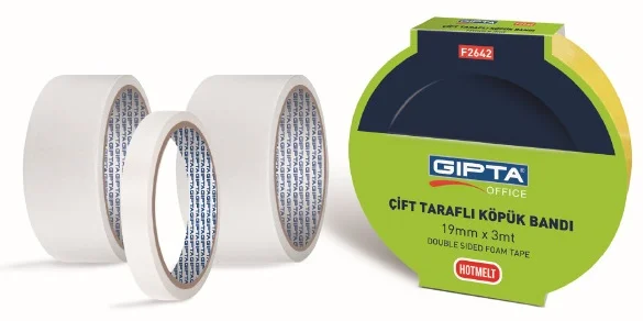 GIPTA ÇİFT TARAFLI KÖPÜK MONTAJ BANDI 25x3 F2643