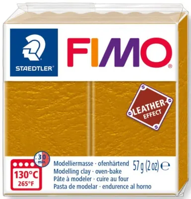 FIMO EFFECT DERİ MODELLEME KİLİ 57 GR OKRA 8010-179