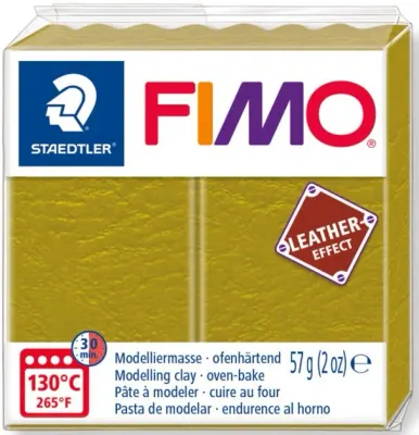 FIMO EFFECT DERİ MODELLEME KİLİ 57 GR ZEYTİN YEŞİLİ 8010-519