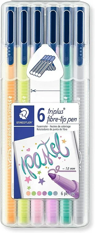 STAEDTLER KEÇELİ KALEM TRIPLUS COLOR 1.0 SET PASTEL RENKLER 6 LI 323 SB6CS01