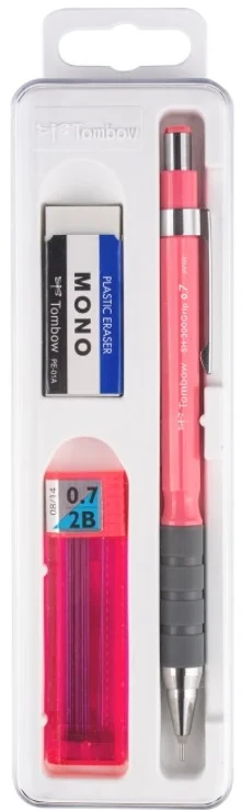 TOMBOW VERSATİL KALEM SH-300 GRIP OKUL SETİ 0.7 PEMBE KUTULU T-SH-GR81 R7.K3