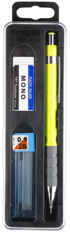 TOMBOW VERSATİL KALEM SH-300 GRIP OKUL SETİ 0.9 NEON SARI KUTULU T-SH-GR53 R9.K3