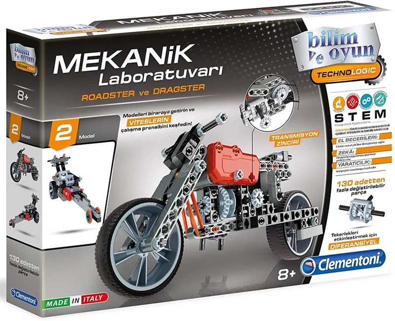 CLEMENTONI MEKANİK LABORATUVAR ROADSTER &amp; DRAGSTER 64298