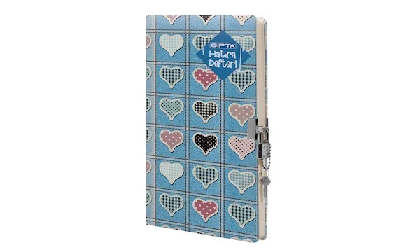 GIPTA HATIRA DEFTERİ KRAFT 14x20 İPLİK DİKİŞLİ KİLİTLİ 96 YP. 3343