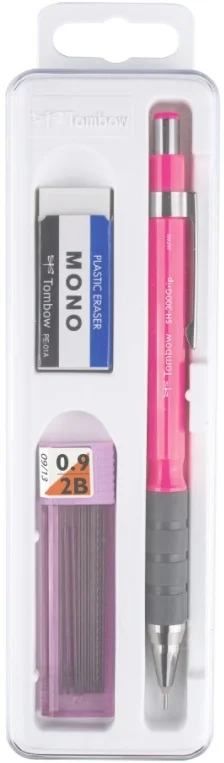 TOMBOW VERSATİL KALEM SH-300 GRIP OKUL SETİ 0.9 NEON PEMBE KUTULU T-SH-GR82 R9.K3