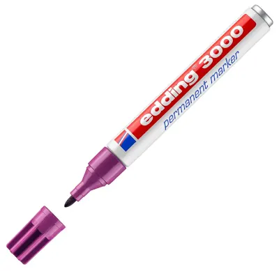 EDDING PERMANENT MARKÖR E-3000 KOYU PEMBE