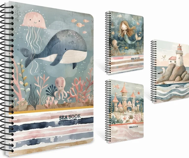 GIPTA DEFTER SEA BOOK 16x16 SPİRALLİ PRESSBOARD KAPAK 80 YP ÇİZGİLİ 7635