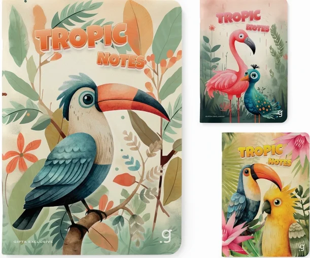 GIPTA DEFTER TROPIC NOTES A4 DİKİŞLİ KARTON KAPAK 60 YP ÇİZGİLİ 7376