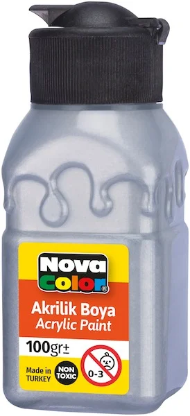 NOVA COLOR AKRİLİK BOYA 100 GR SEDEF BEYAZ NC-2034