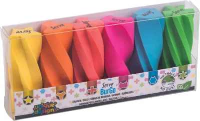 SERVE SİLGİ BURGO SET 6 LI FOSFORLU PET SV-BURGOP6FR