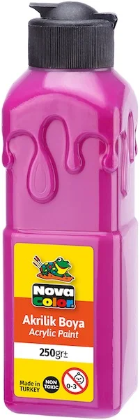 NOVA COLOR AKRİLİK BOYA 250 GR MAGENTA KIRMIZI NC-3024