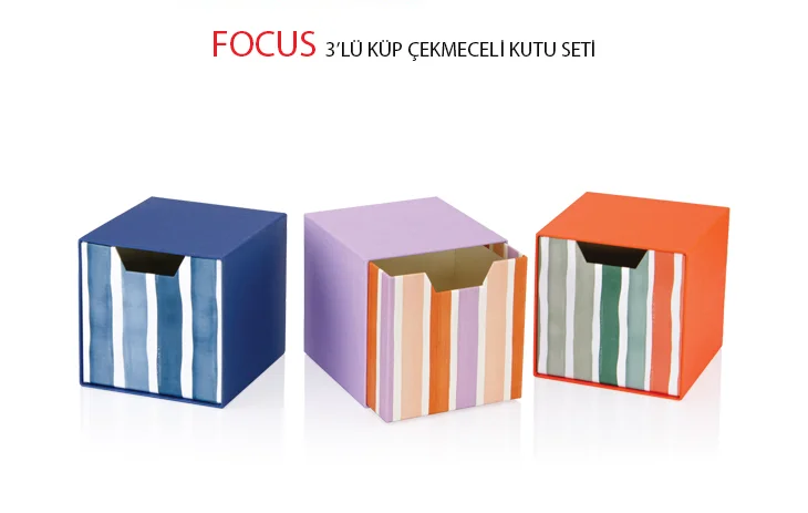 GIPTA KUTU SETİ 3 LÜ KÜP ÇEKMECELİ FOCUS BX28580