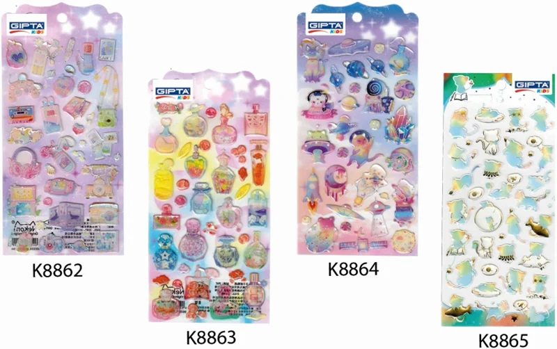 GIPTA STICKER  BRIGHT WORLD 9x20 CM ART 6 4-K886400-5001