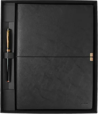 SCRIKSS HEDİYELİK SET SD 700-B1 38 ROLLER SİYAH ALTIN + DEFTER PREMIUM TOLEDO B5 SİYAH