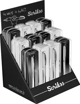 SCRIKSS ROLLER KALEM 78M KRİSTAL KUTU 24 LÜ STAND