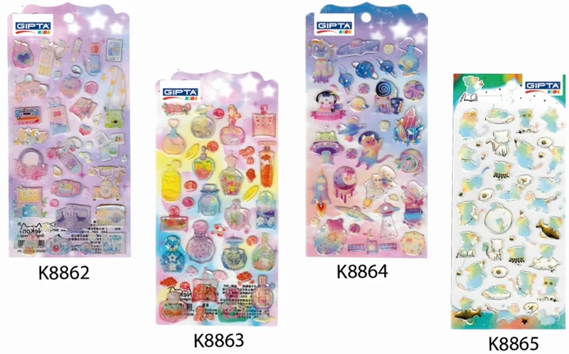 GIPTA STICKER  BRIGHT WORLD 9x20 CM ART 4 4-K886200-5001