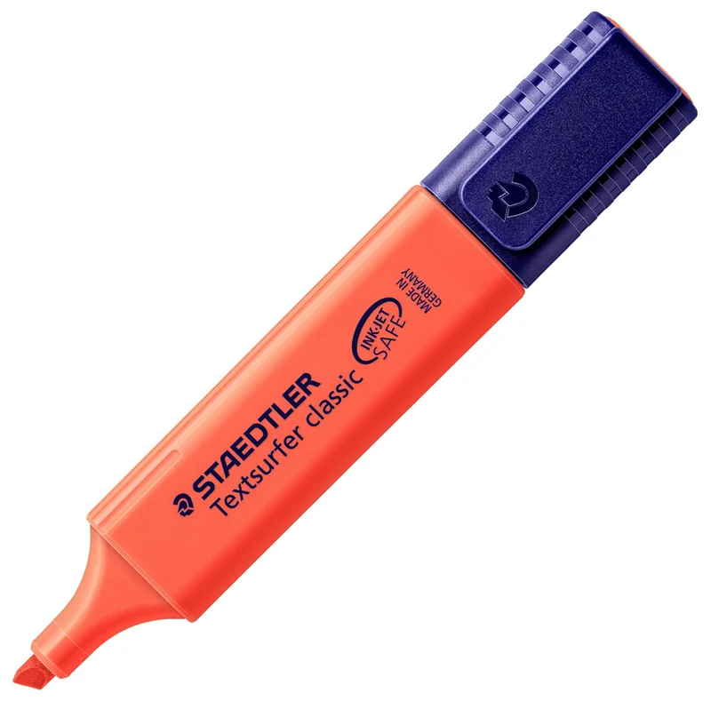 STAEDTLER FOSFORLU KALEM TEXTSURFER CLASSIC KIRMIZI 364-2