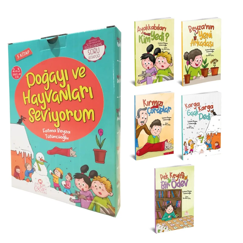 NESİL ÇOCUK - DOĞAYI VE HAYVANLARI SEVİYORUM (5 KİTAP+SK)