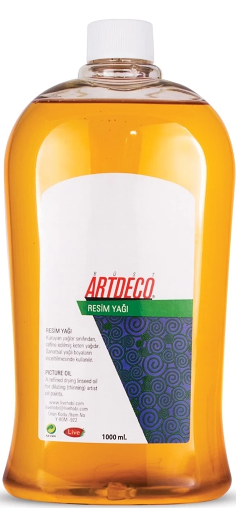 ARTDECO RESİM YAĞI 1000 ML Y-080M-922