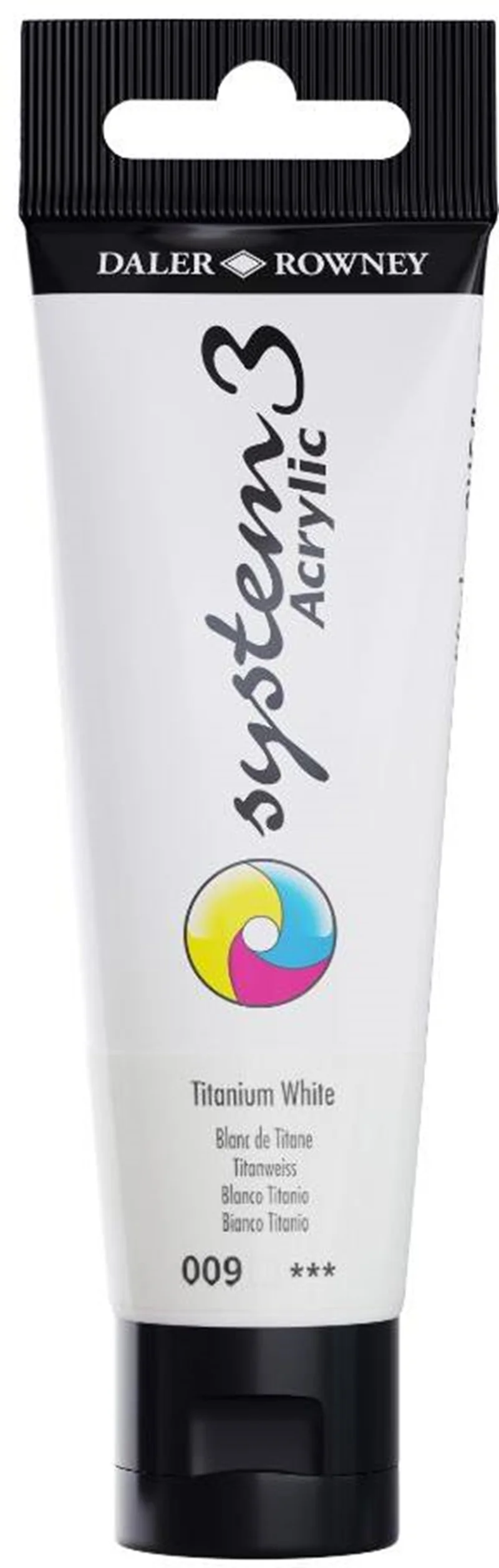 DALER ROWNEY AKRİLİK BOYA SYSTEM 3 ORIGINAL SERİSİ 150 ML TITANIUM WHITE 129150009