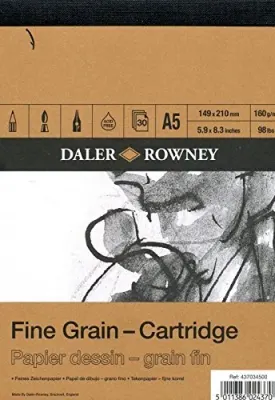 DALER ROWNEY ESKİZ ve ÇİZİM BLOĞU A5 160 GR 30 SF İNCE DOKULU 437034500