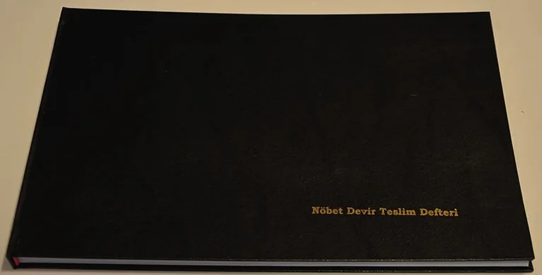 DİLMAN NÖBET DEVİR TESLİM DEFTERİ CİLTLİ 22.5x32 96 YP YATAY 5360