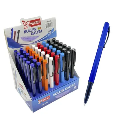 MİKRO ROLLER KALEM MT-105-48 0.7 MAVİ STANDLI