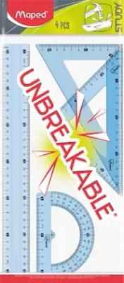 MAPED ÇİZİM SETİ STUDY KIRILMAZ 4'LÜ 30 CM 981701