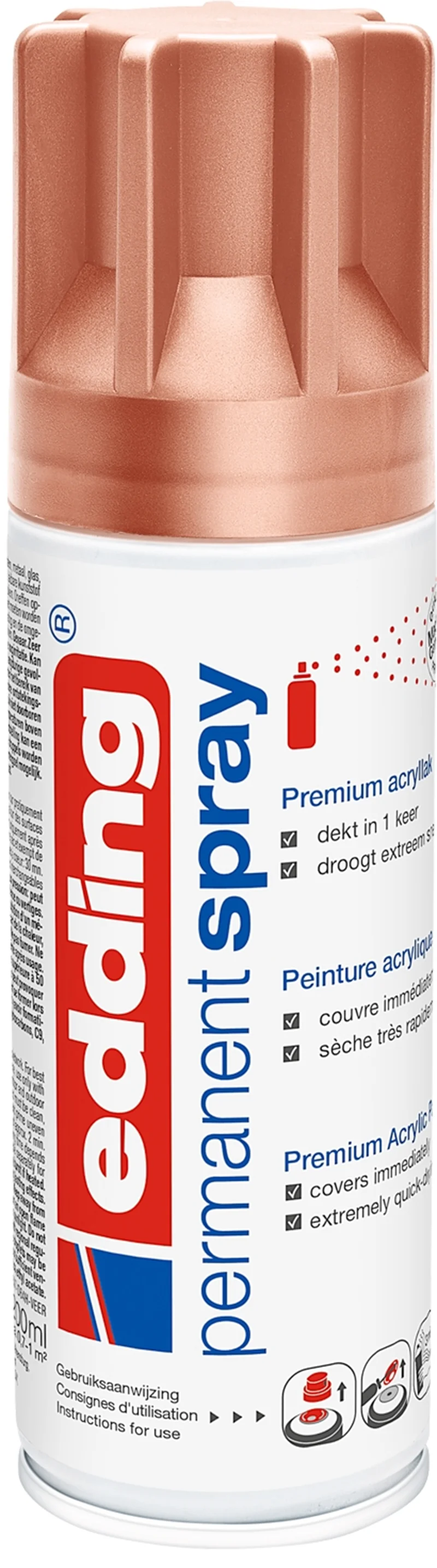 EDDING PERMANENT AKRİLİK SPREY BOYA E-5200 PRECIOUS COPPER 932