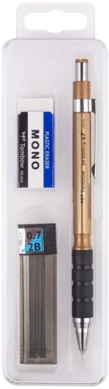 TOMBOW VERSATİL KALEM SH-300 GRIP OKUL SETİ 0.7 ALTIN KUTULU T-SH-GR06 R7.K3