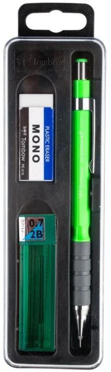 TOMBOW VERSATİL KALEM SH-300 GRIP OKUL SETİ 0.7 NEON YEŞİL KUTULU T-SH-GR63 R7.K3