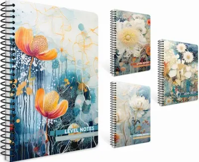 GIPTA DEFTER LEVEL NOTES 17x24 SPİRALLİ PRESSBOARD KAPAK 80 YP ÇİZGİLİ 7722