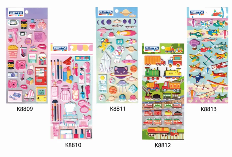 GIPTA STICKER  FOAM 9,5x21 CM ART 3 4-K881100-5001