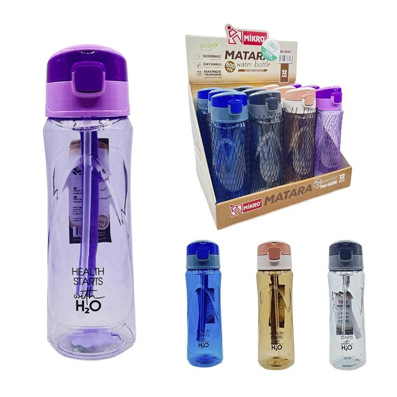 MİKRO MATARA PM-6055 600 ML DRINK MORE WATER H2O