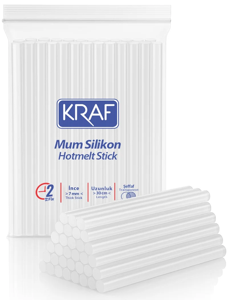 KRAF SİLİKON ŞEFFAF 30cm İNCE   1 KG 4007