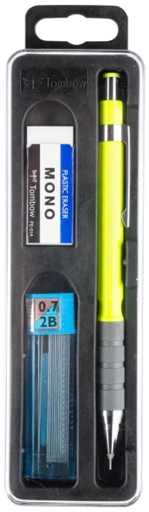 TOMBOW VERSATİL KALEM SH-300 GRIP OKUL SETİ 0.7 NEON SARI KUTULU T-SH-GR53 R7.K3