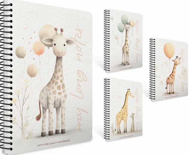 GIPTA DEFTER LONG BOOK A6 SPİRALLİ PRESSBOARD KAPAK 80 YP ÇİZGİLİ 7646