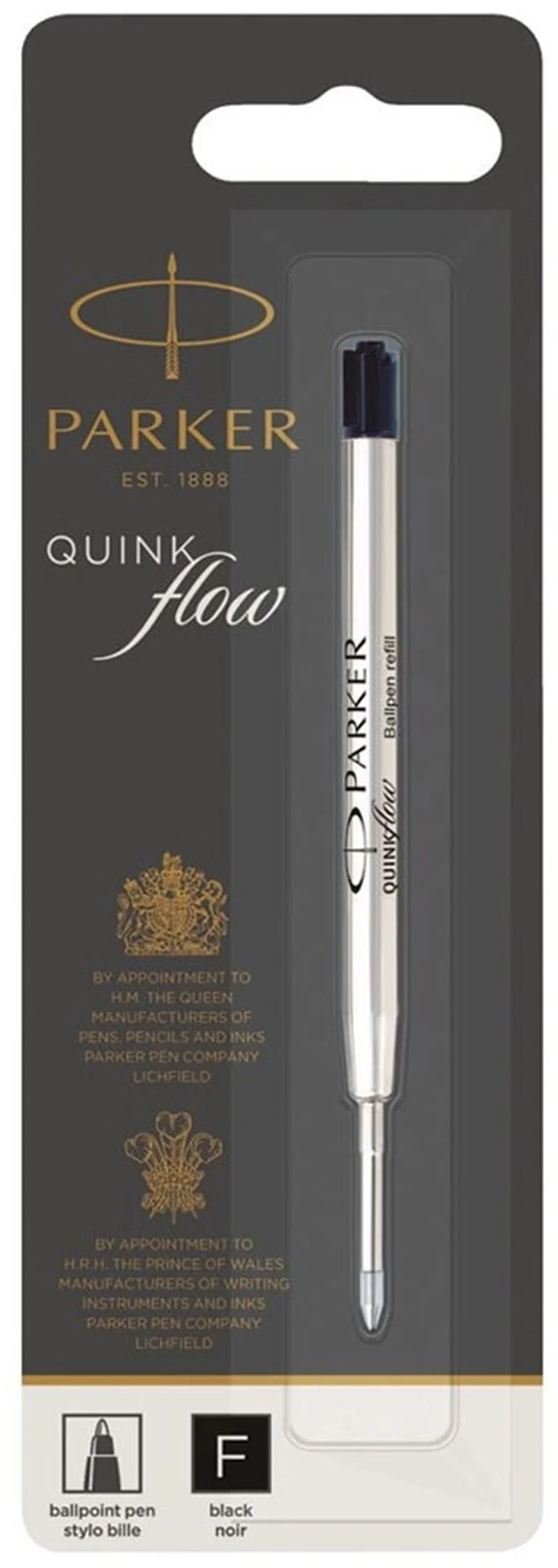 PARKER TÜKENMEZ KALEM REFİLİ F UÇ SİYAH 1950367