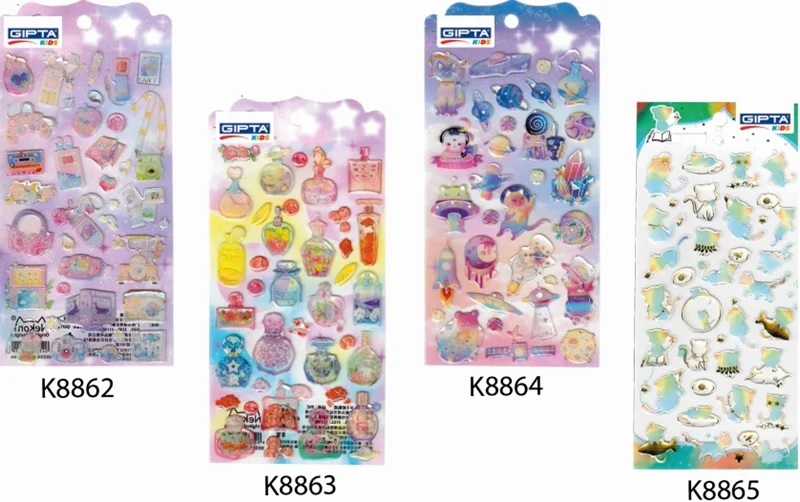GIPTA STICKER  BRIGHT WORLD 9x20 CM ART 5 4-K886300-5001