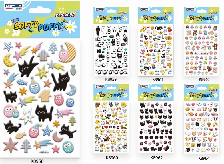 GIPTA STICKER  SOFT PUFY KABARTMALI 10.9x20.5 CM ART12 4-K896300-5001