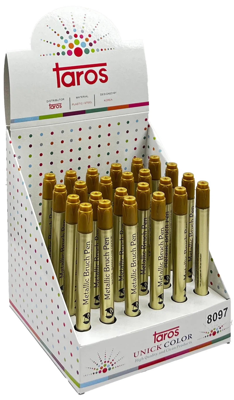 UNICK COLOR FIRÇA UÇLU KALEM GOLD METALİK 8097