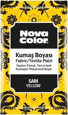 NOVA COLOR KUMAŞ BOYASI TOZ 12 GR SARI NC-900