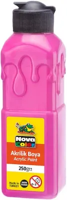 NOVA COLOR AKRİLİK BOYA 250 GR PEMBE NC-3019