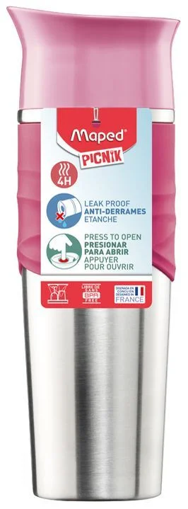 MAPED TRAVEL MUG PICNIK TENDER PINK 330ML