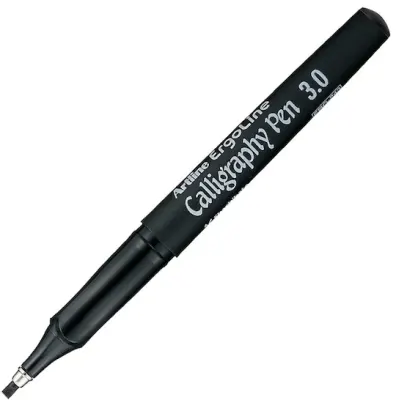 ARTLINE KALİGRAFİ KALEMİ ERGOLINE CALLIGRAPHY PEN 243 3.0 SİYAH BLS. A-ERG-243.B1 BL