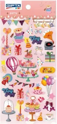GIPTA STICKER PARTY 9x20 CM ART 1 4-K885700-5001
