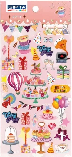 GIPTA STICKER  PARTY 9x20 CM ART 1 4-K885700-5001